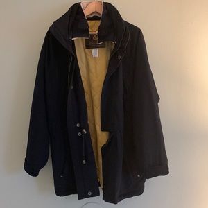 MEN’S LARGE LORO PIANA CASHMERE STORM SYSTEM COAT